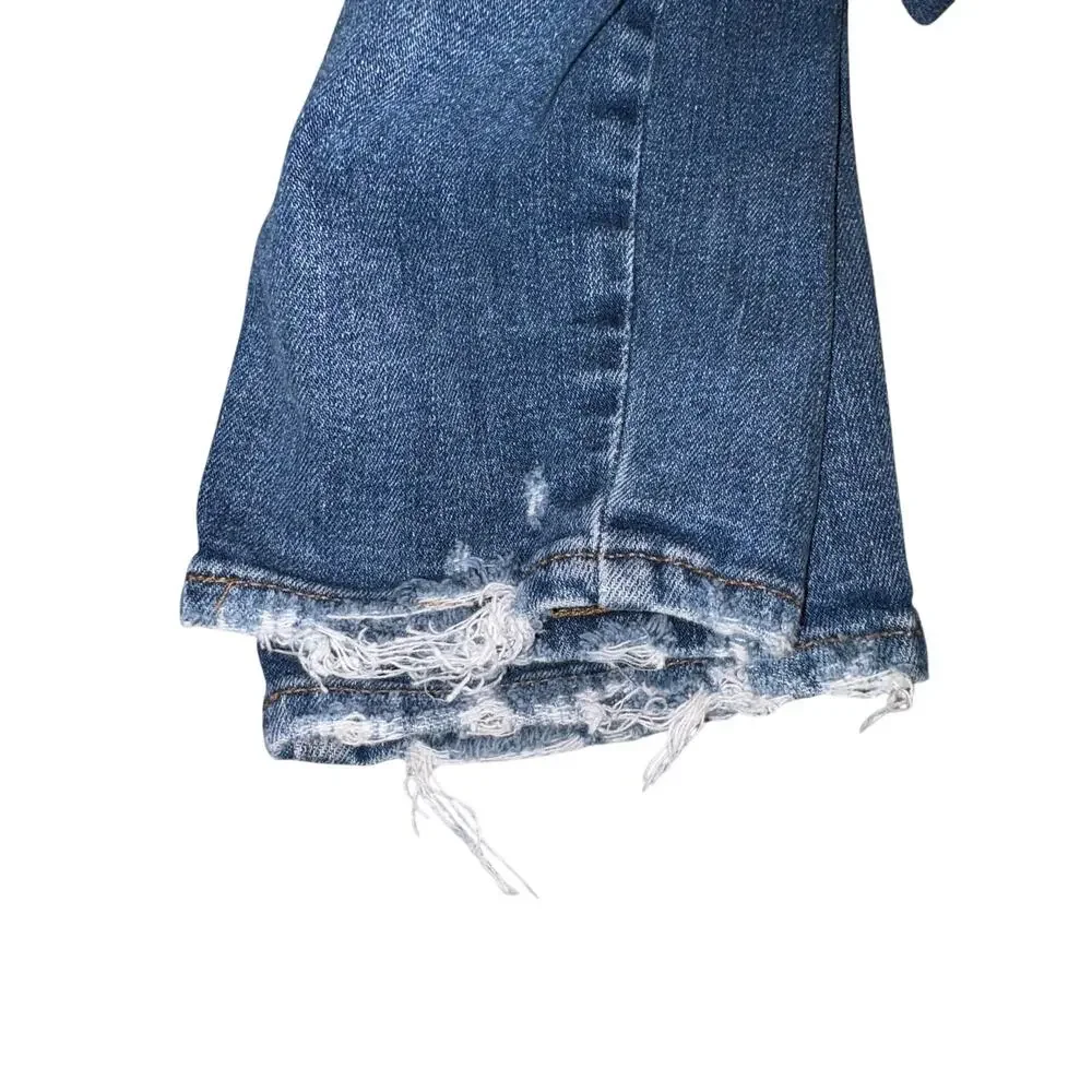 Paige 26 Waist Hoxton Distressed  Crop Skinny Legging Jeans Msrp. $219 - Picture 8 of 9